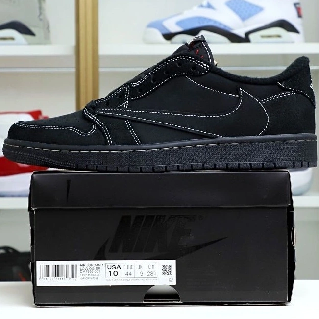 OG AIR “BLACK 1 PHANTOM” LOW JORDAN TRAVIS X SCOTT NIKE 0107